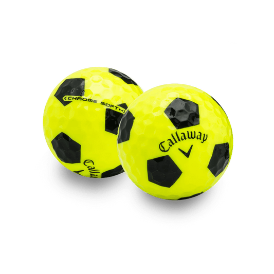 Used Callaway Chrome Soft Truvis Golf Balls - 1 Dozen - Mint Yellow - Club Rehab