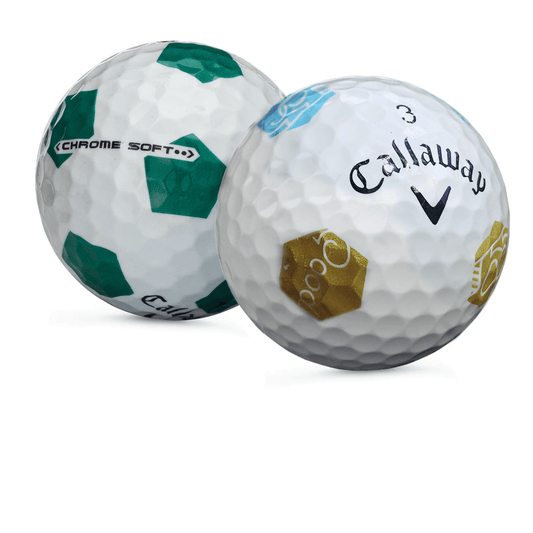 Used Callaway Chromesoft Truvis Mix Golf Balls - 1 Dozen - Mint - Club Rehab