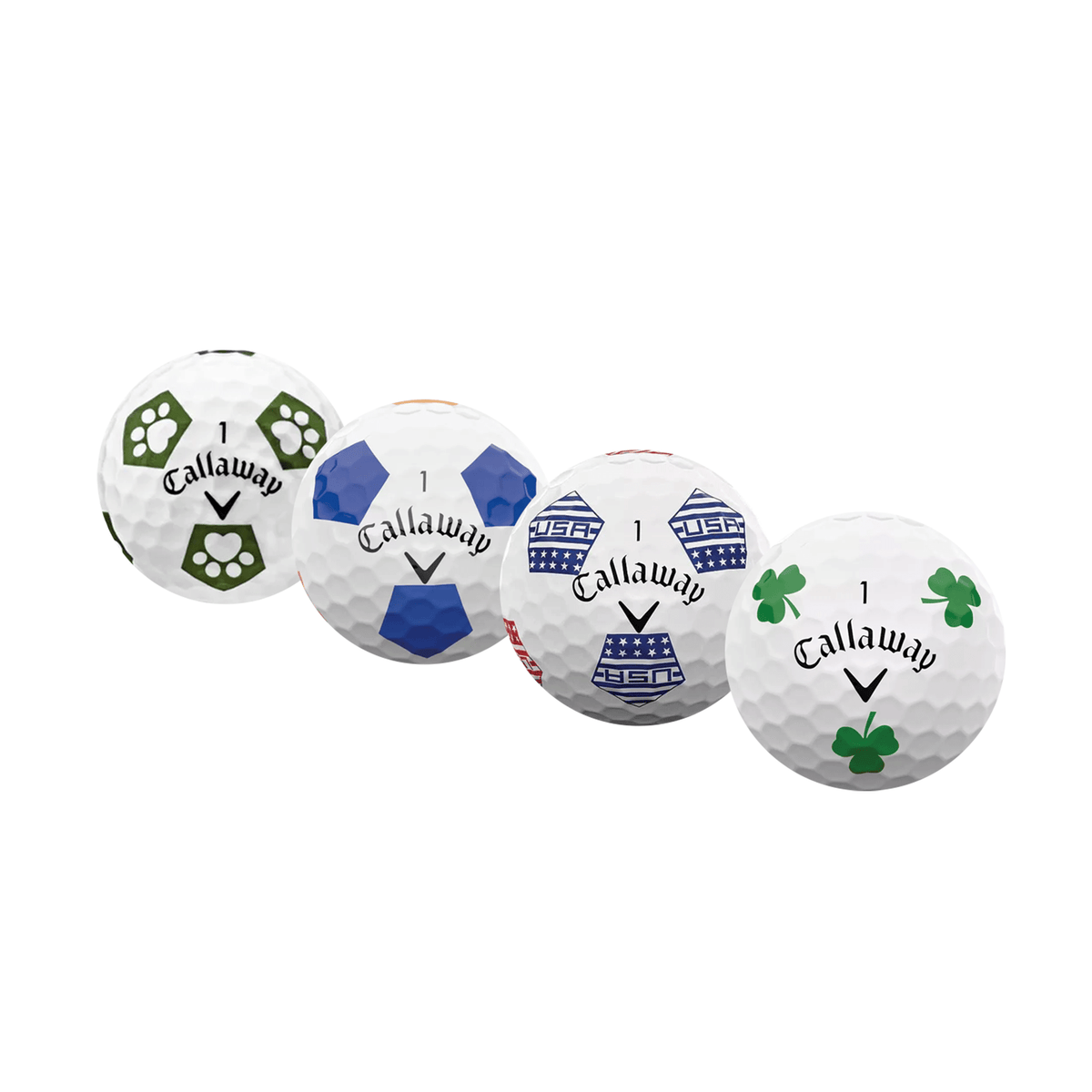Used Callaway Chromesoft Truvis Mix Golf Balls - 1 Dozen - Mint - Club Rehab