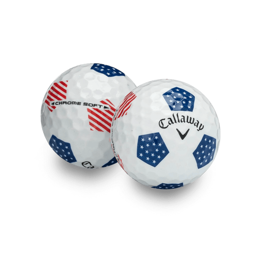 Used Callaway Chromesoft Truvis Team USA Golf Balls - 1 Dozen - Mint White - Club Rehab