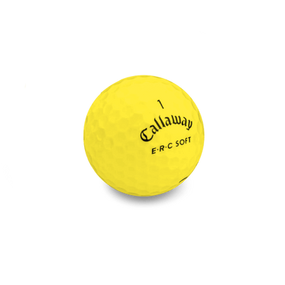 Used Callaway ERC Soft Triple Track Golf Balls - 1 Dozen - Mint Yellow - Club Rehab
