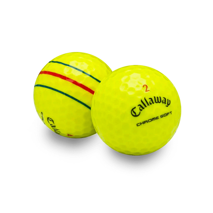 Used Callaway Triple Track Mix Yellow - 1 Dozen - Mint - Club Rehab