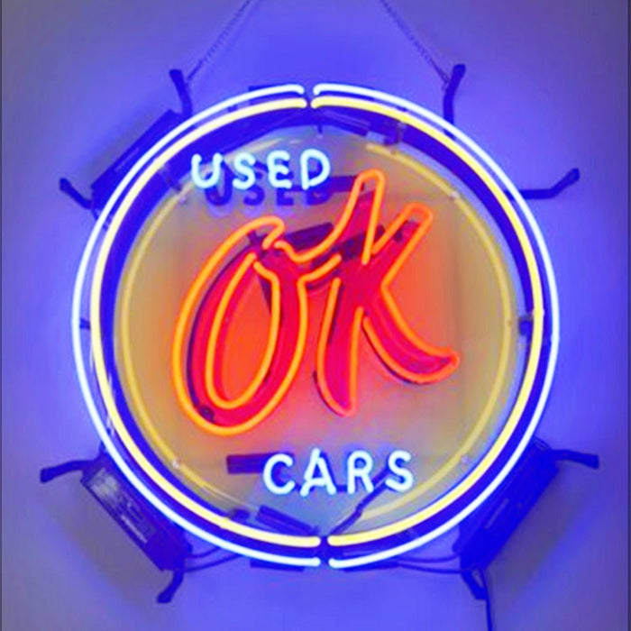 Used OK Cars Neon Signs Light - Club Rehab
