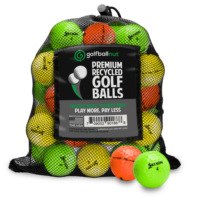 Used Srixon Color Mix Golf Balls - Mesh Bag - 24 - Club Rehab