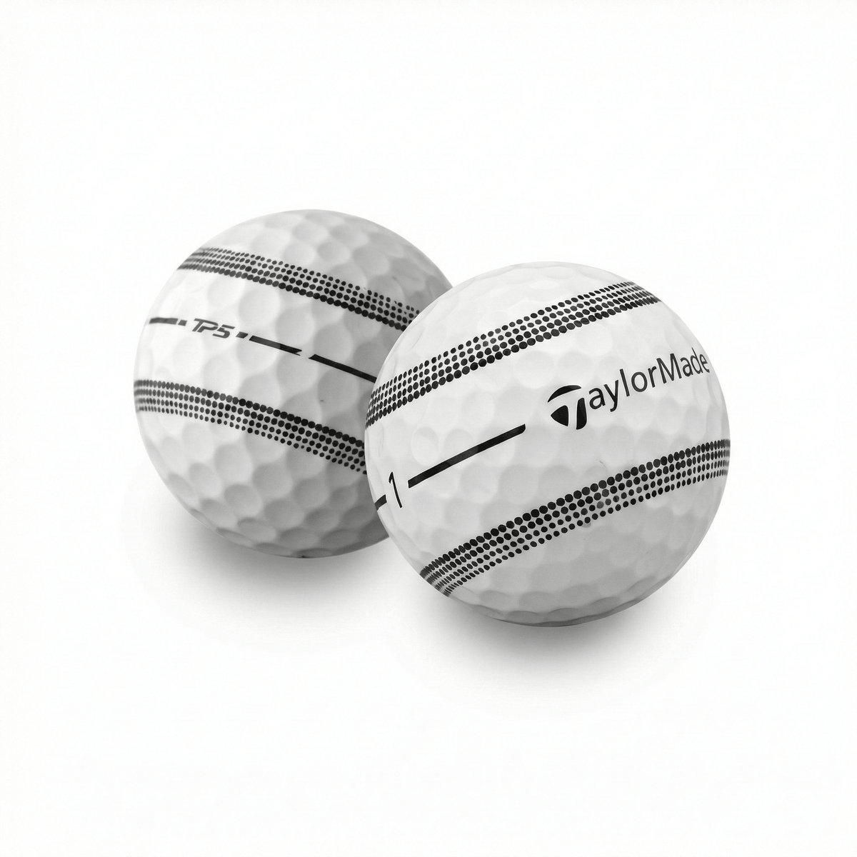 Used TaylorMade TP5 Stripe Golf Balls - 1 Dozen - Mint - Club Rehab