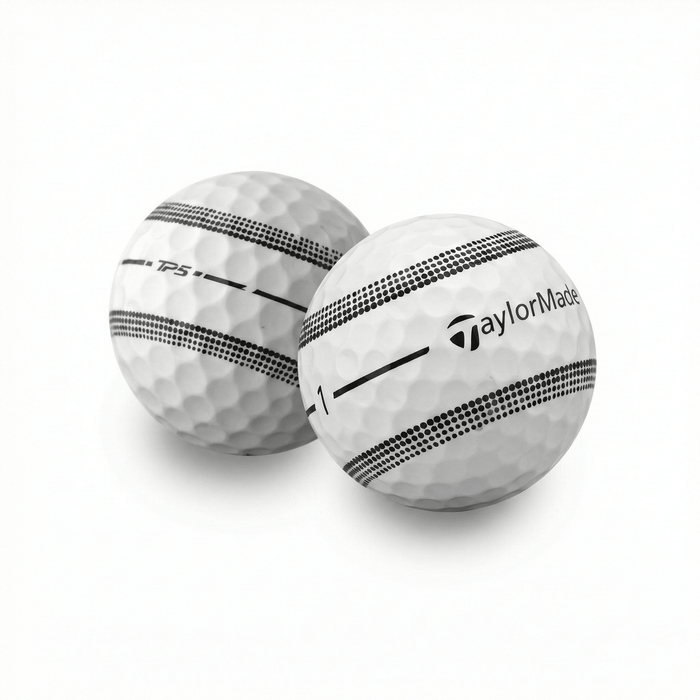 Used TaylorMade TP5 Stripe Golf Balls - 1 Dozen - Mint - Club Rehab