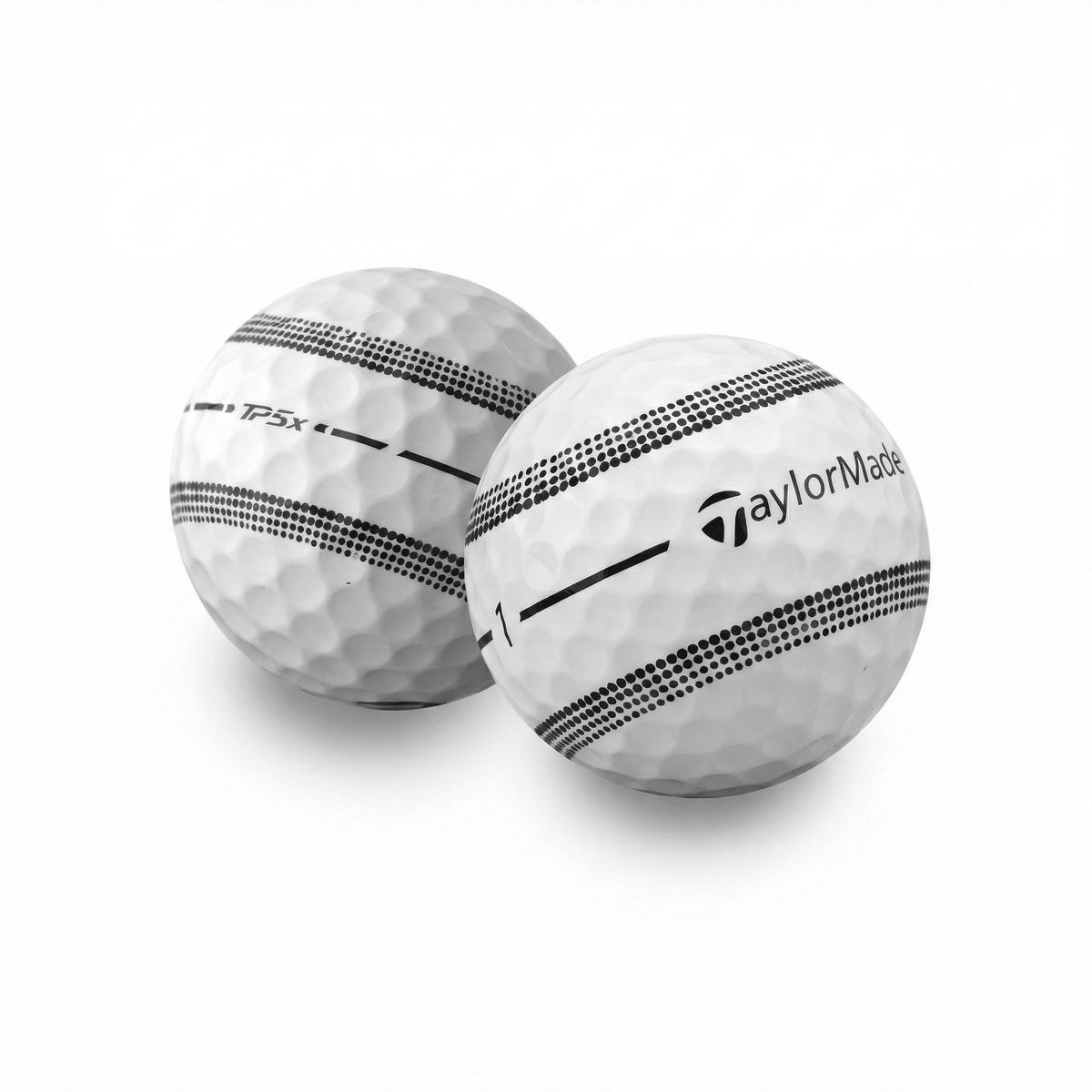 Used TaylorMade TP5x Stripe Golf Balls - 1 Dozen - Mint - Club Rehab