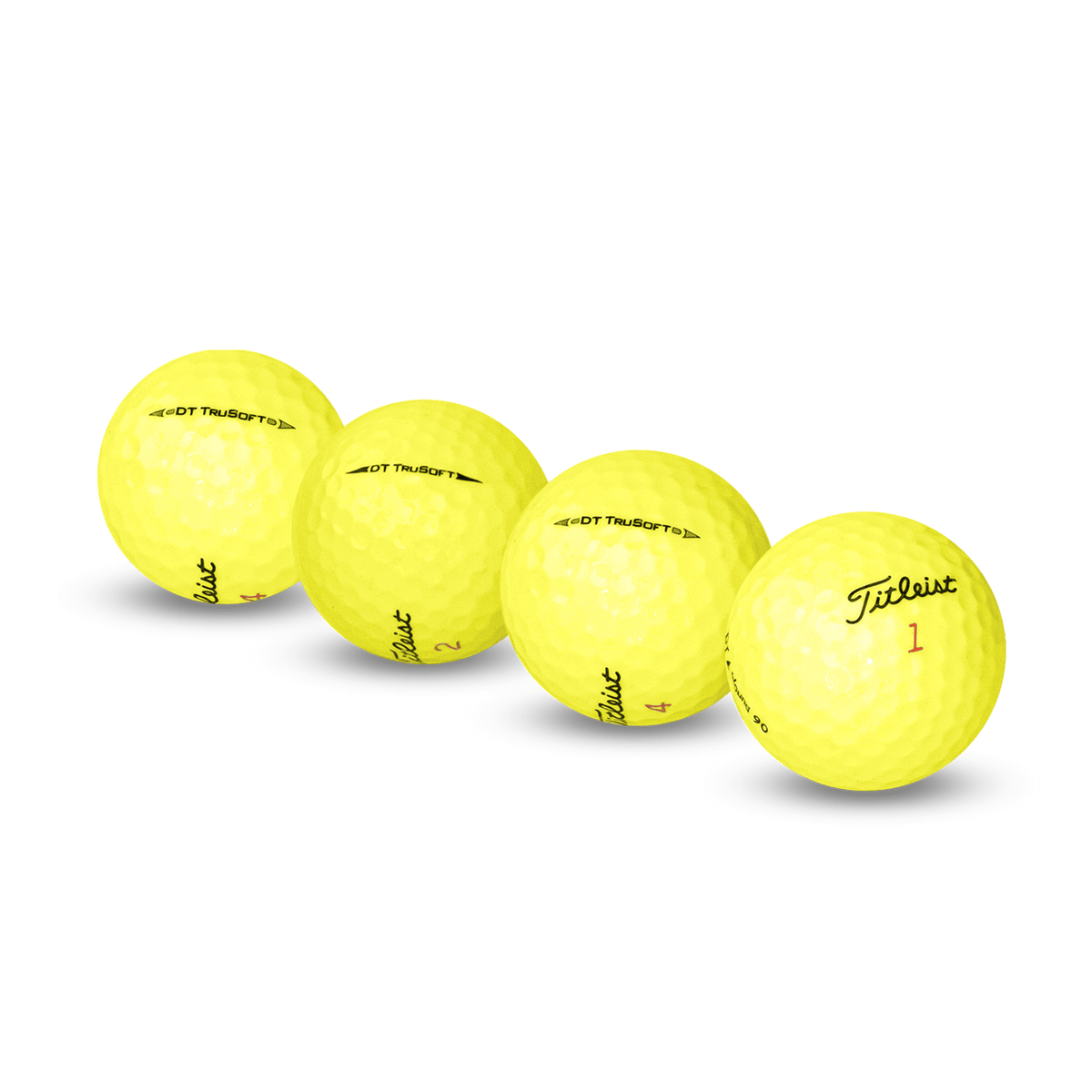 Used Titleist Yellow Mix Golf Balls - 1 Dozen - Mint - Club Rehab