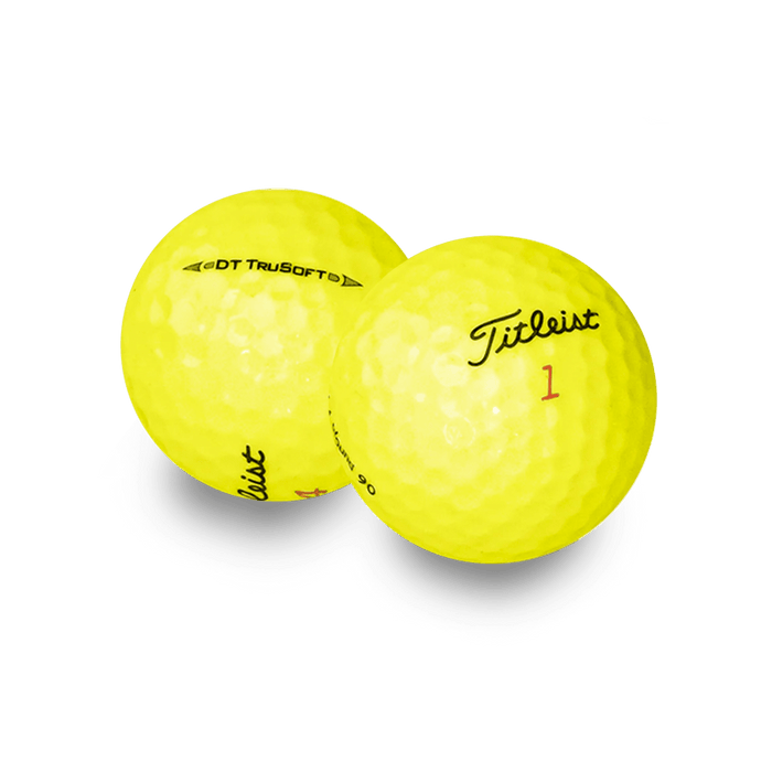 Used Titleist Yellow Mix Golf Balls - 1 Dozen - Mint - Club Rehab