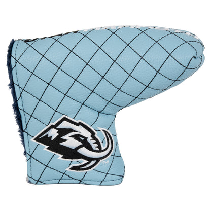 Utah Mammoth Solid Blade Putter quilted headcover, front view