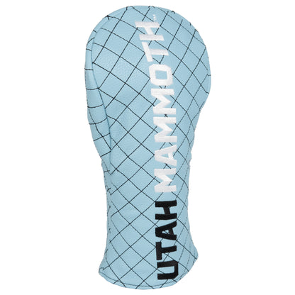 Utah Mammoth Solid Fairway quilted headcover, angled view