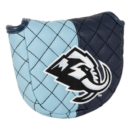 Utah Mammoth Split Mallet Putter quilted headcover, angled view
