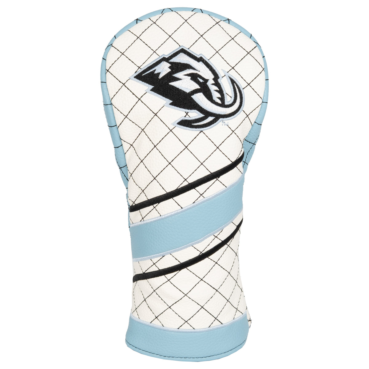 Utah Mammoth Striped Fairway quilted headcover, front view