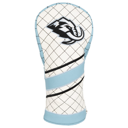 Utah Mammoth Striped Fairway quilted headcover, front view