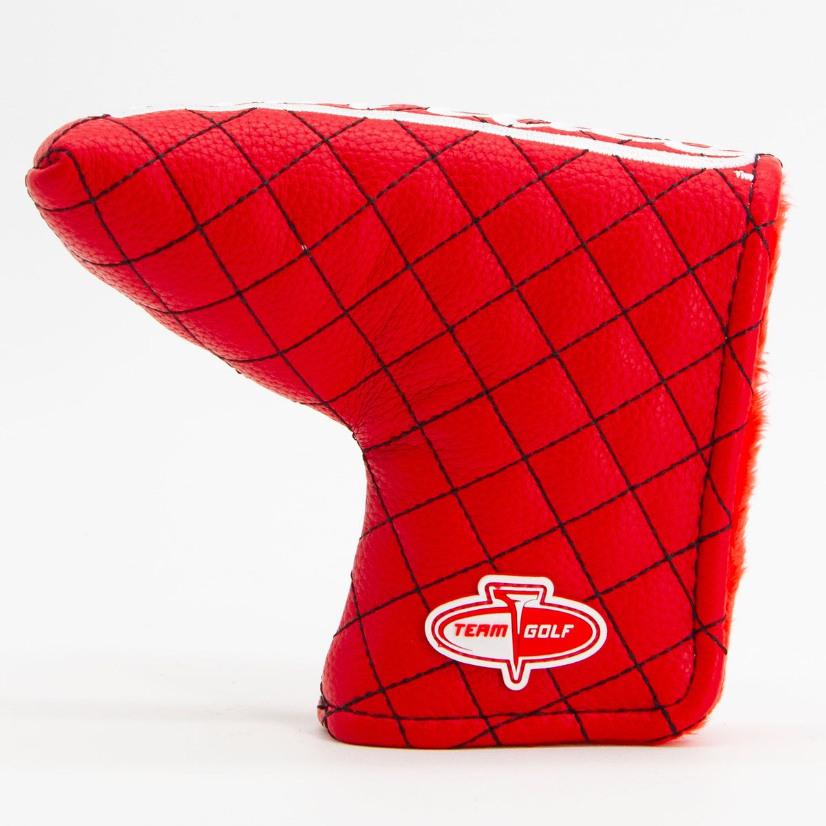 Utah Utes Solid Quilted Blade Putter Cover, back view