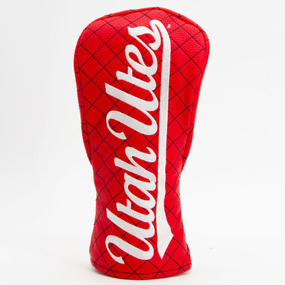 Utah Utes Solid Quilted Fairway Headcover, front view