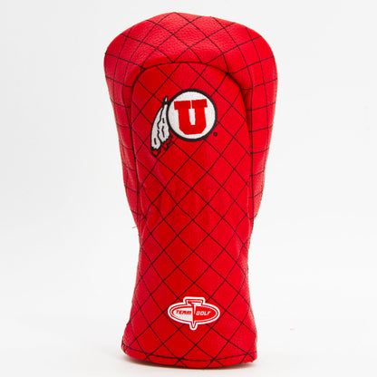 Utah Utes Solid Quilted Fairway Headcover, back view