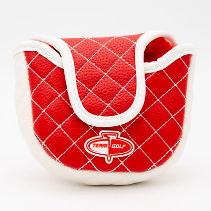 Utah Utes Solid Quilted Mallet Putter Cover, back view