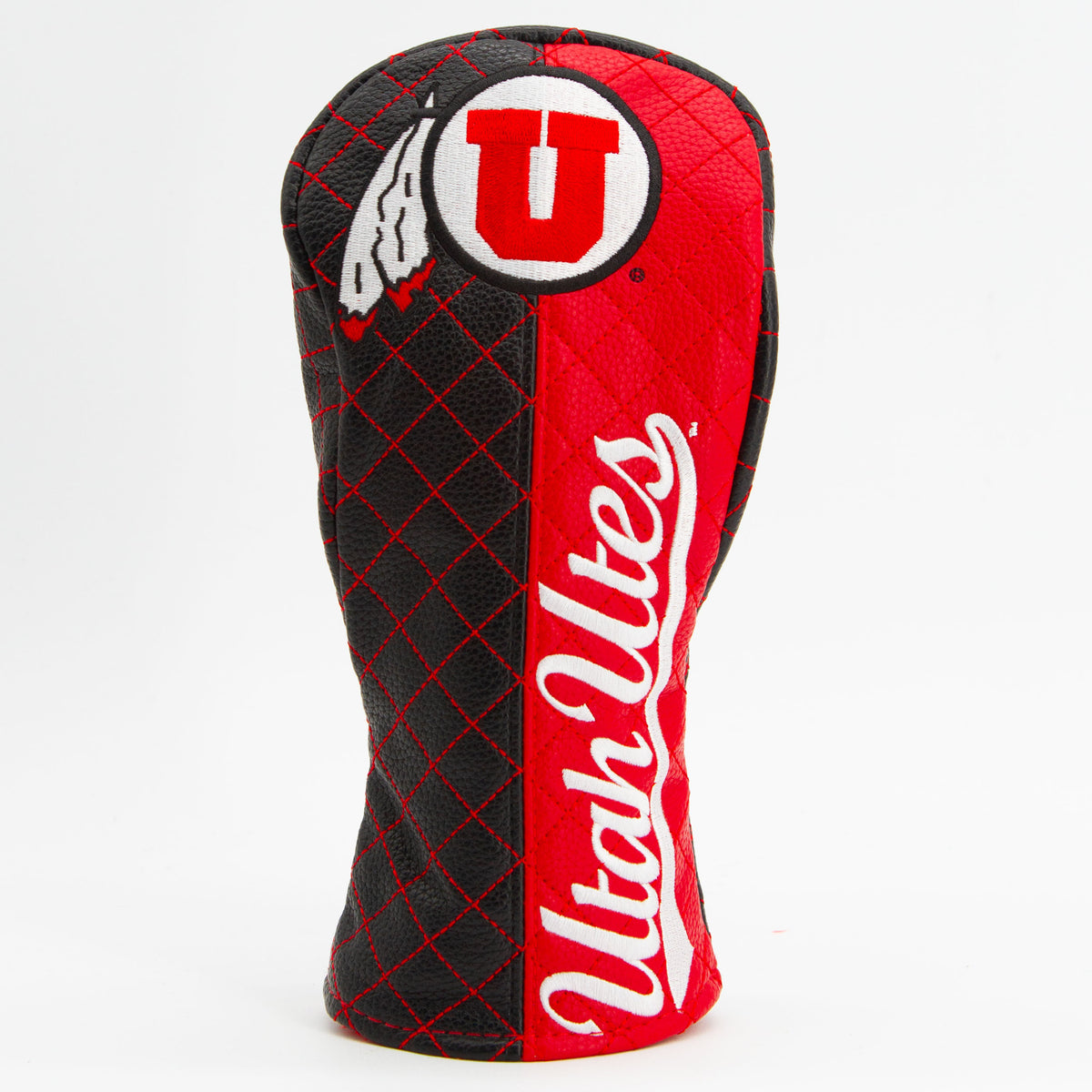 Utah Utes Split Quilted Fairway Headcover, front view