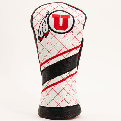 Utah Utes Striped Quilted Fairway Headcover, front view