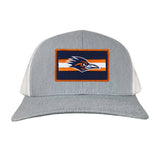 Heather Grey / White Curved Bill Mesh Snapback