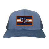 Navy Curved Bill Mesh Snapback