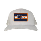 Silver Curved Bill Mesh Snapback