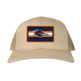 Khaki Curved Bill Mesh Snapback