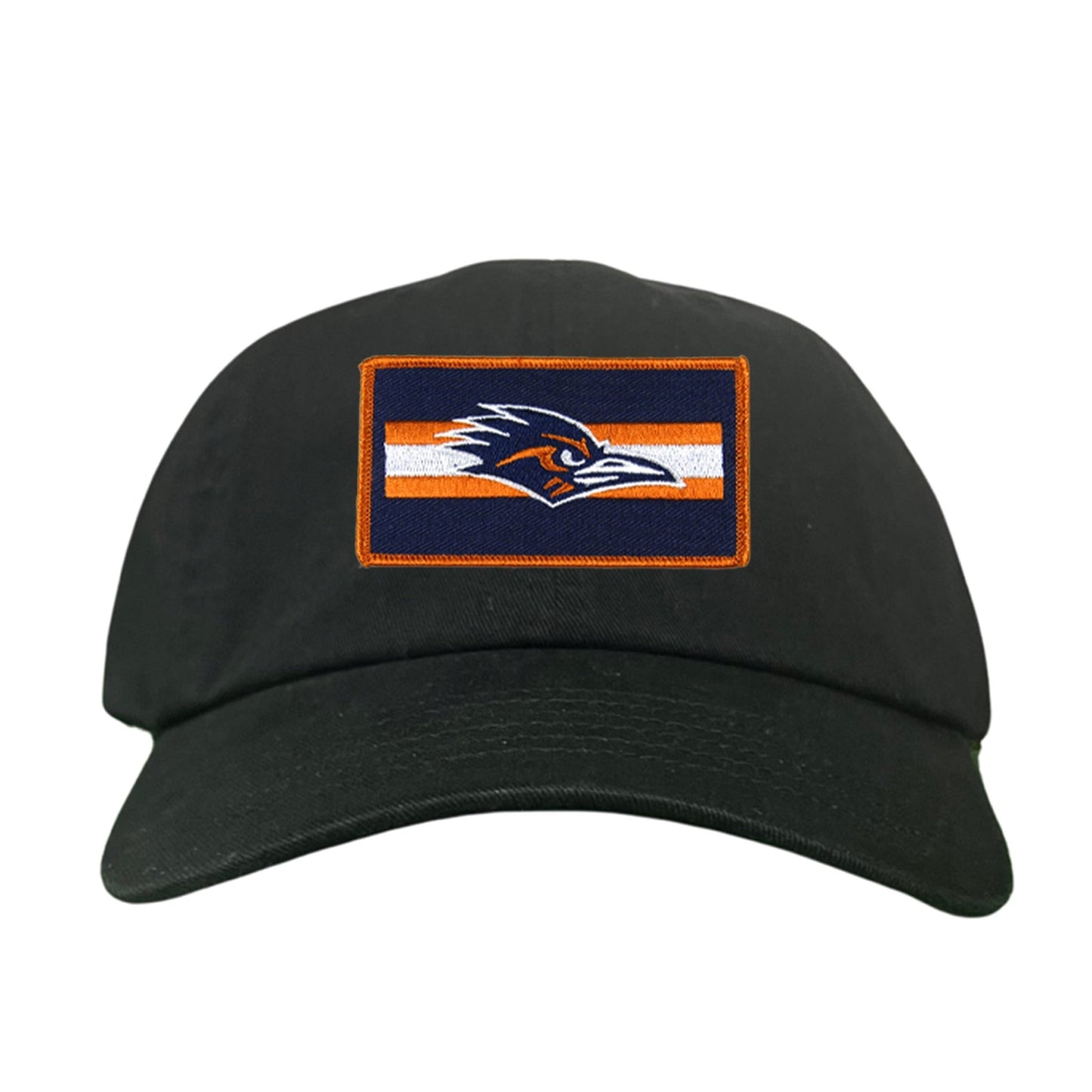 UTSA Rectangle Stripe Roadrunner / Hats / 153 / UTSA007 - Dad Hat Black - Club Rehab
