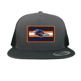 Flat Bill Charcoal Mesh Snapback