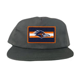 Flat Bill Charcoal Canvas Snapback