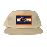 Flat Bill Khaki Canvas Snapback