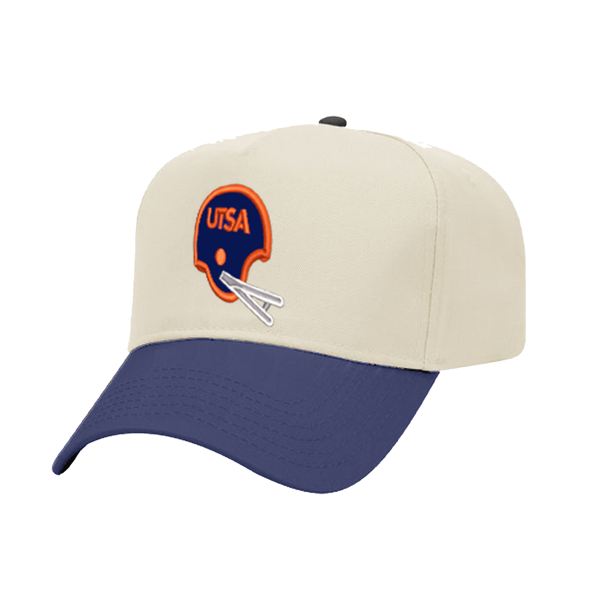UTSA Retro Helmet - A Frame Cream / Navy - Club Rehab
