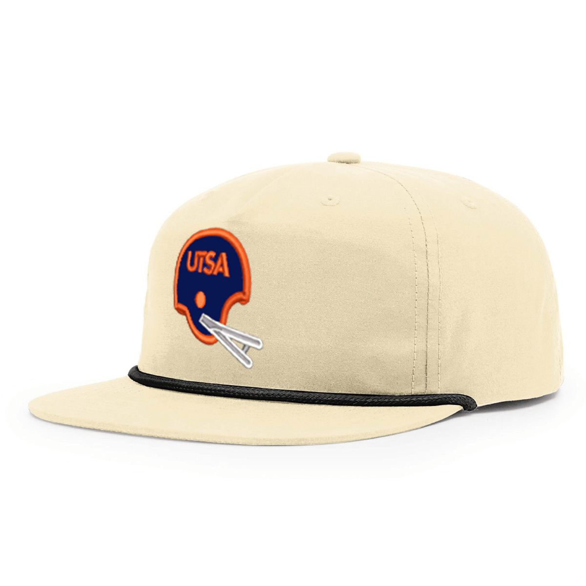 UTSA Retro Helmet - Cream / Black Rope - Club Rehab