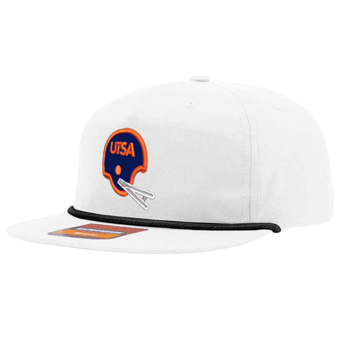 UTSA Retro Helmet - White / Black Rope - Club Rehab