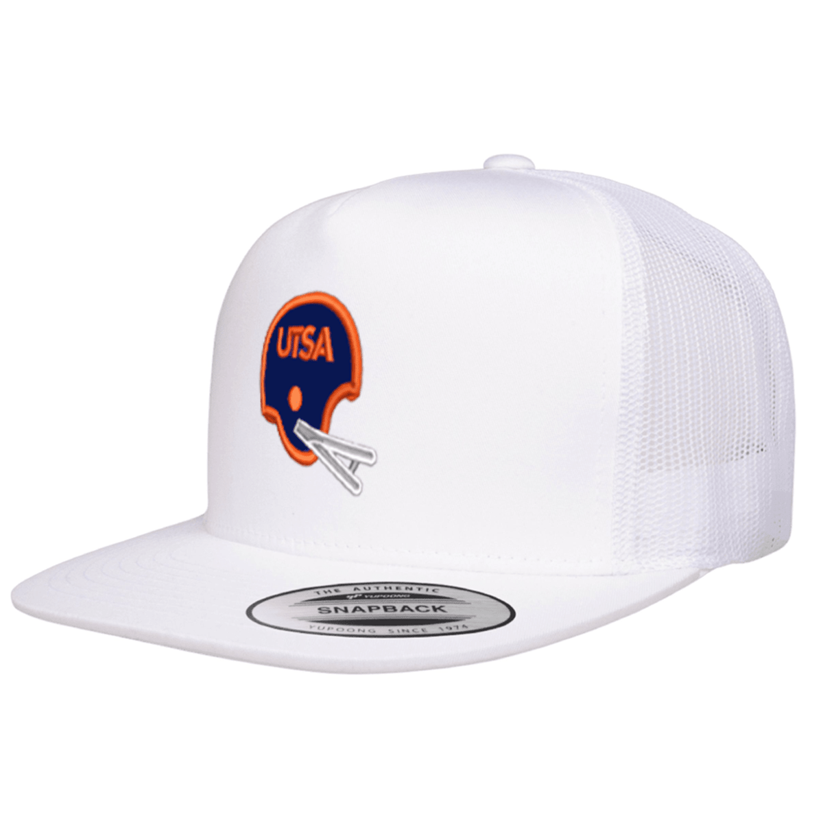 UTSA Retro Helmet - Flatbill Mesh White - Club Rehab
