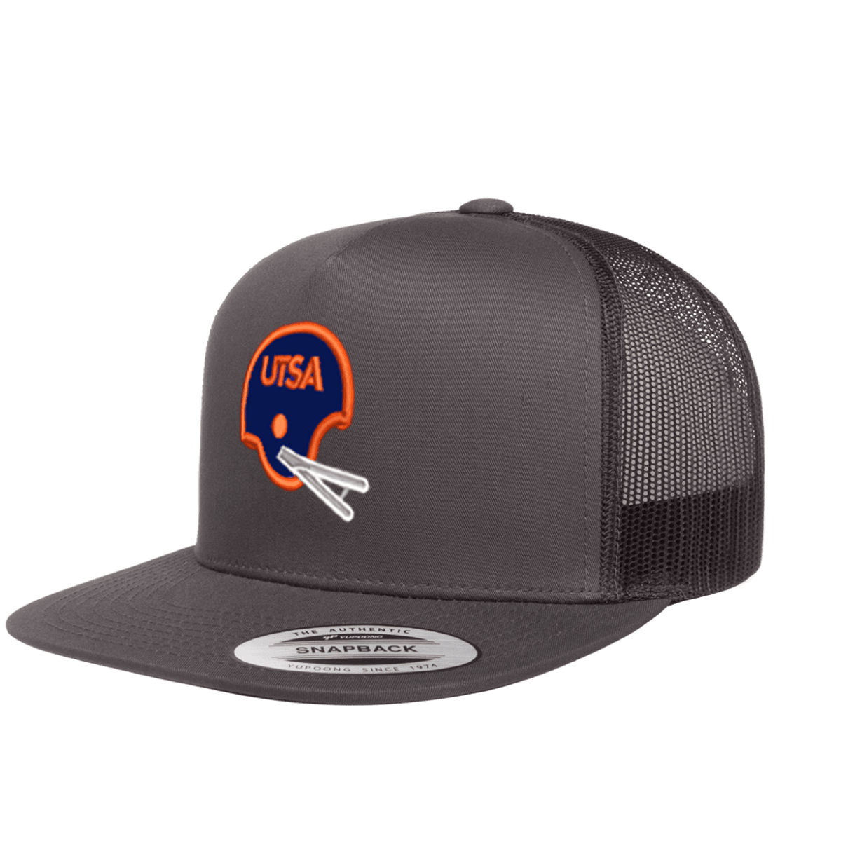 UTSA Retro Helmet - Flatbill Mesh Charcoal - Club Rehab