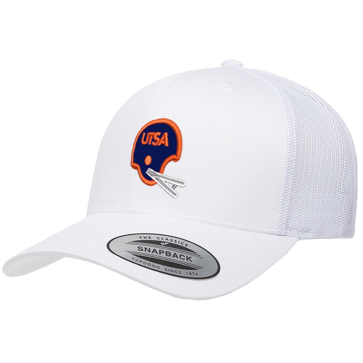 UTSA Retro Helmet - Curved Mesh White - Club Rehab