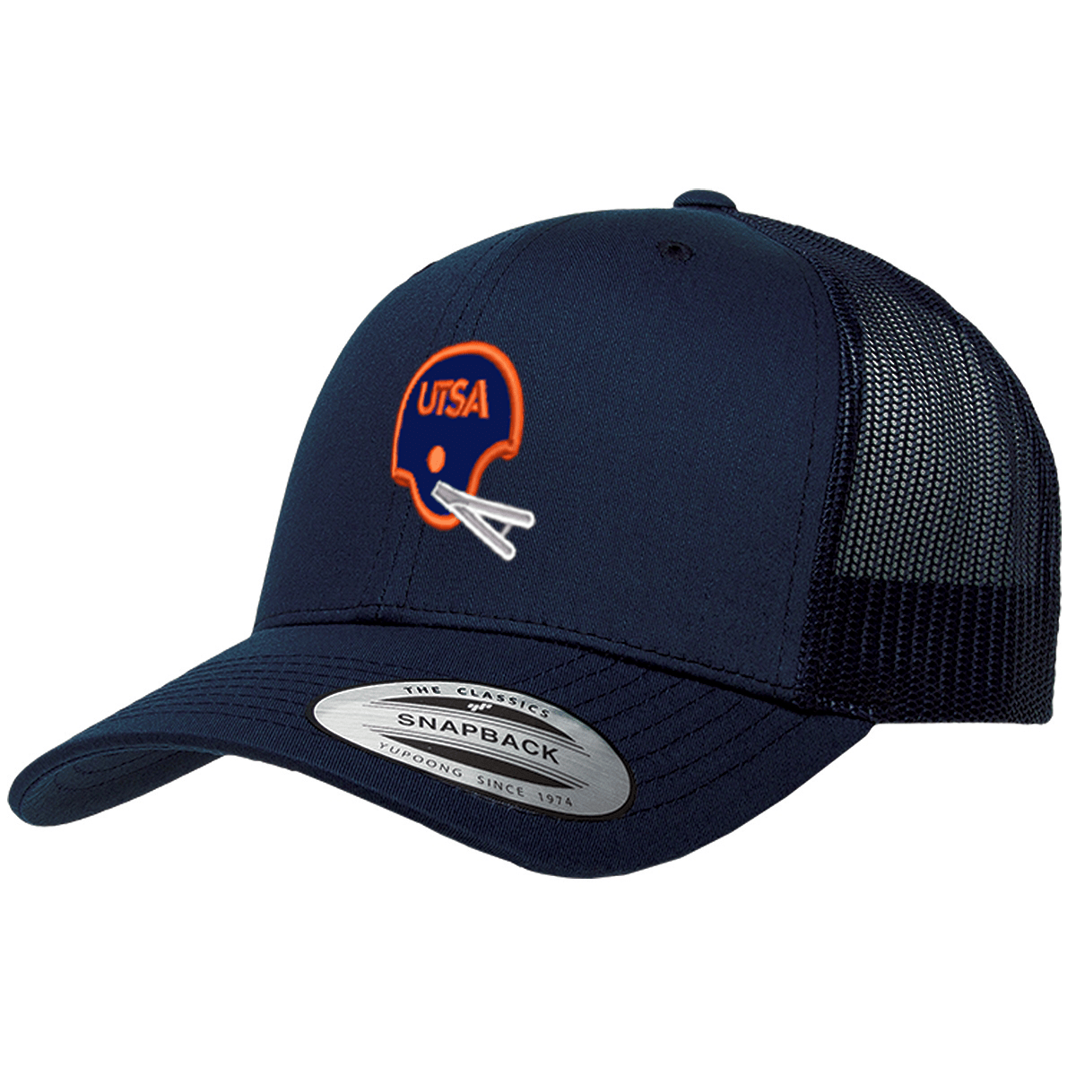 UTSA Retro Helmet - Curved Mesh Navy - Club Rehab