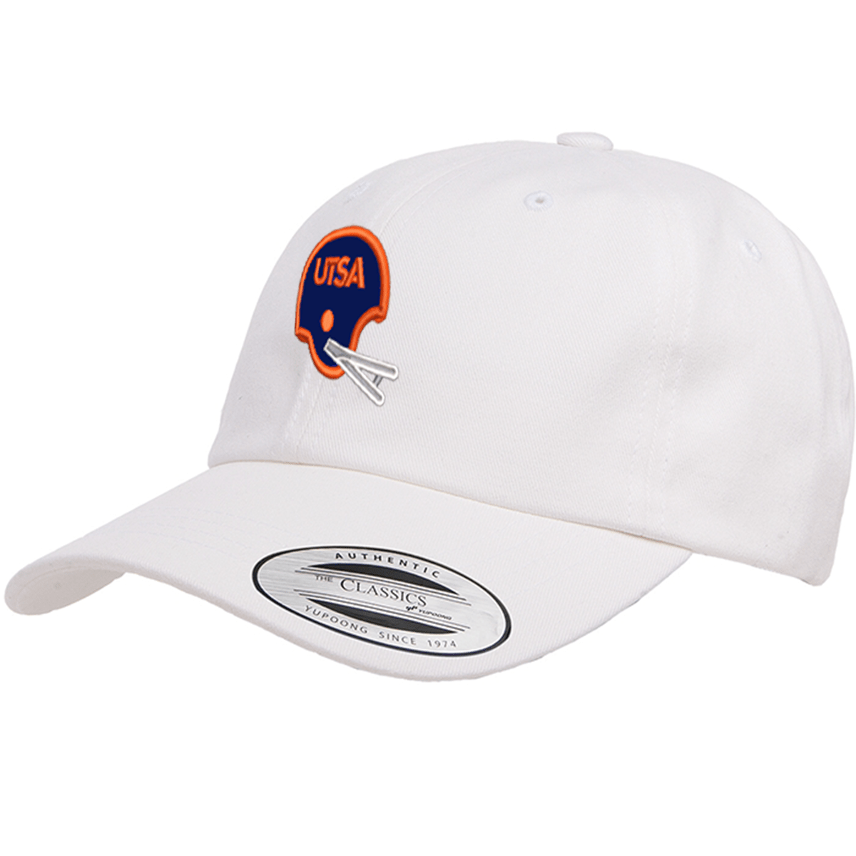 UTSA Retro Helmet - Dad Hat White - Club Rehab