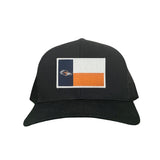 Black Curved Bill Mesh Snapback