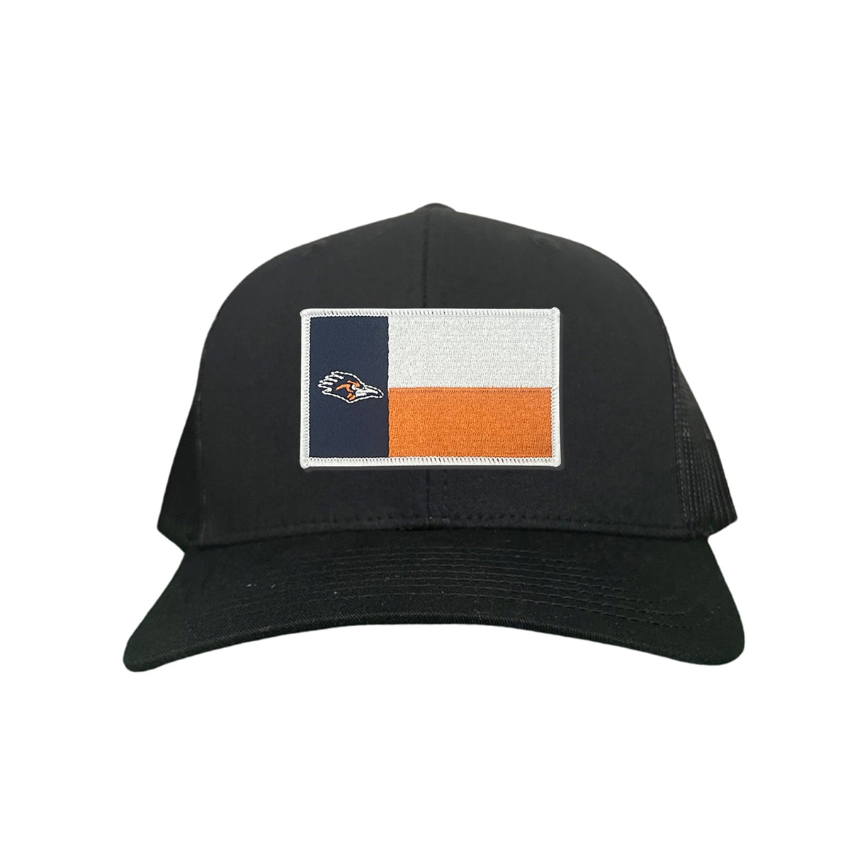 UTSA / Roadrunner State Flag / Curved Bill Mesh Snapback / 154 / UTSA002 - Black Curved Bill Mesh Snapback - Club Rehab
