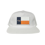 Flatbill White Canvas Snapback