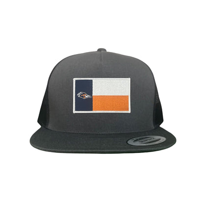 UTSA / Roadrunner State Flag / Curved Bill Mesh Snapback / 154 / UTSA002 - Flatbill Charcoal Mesh Snapback - Club Rehab