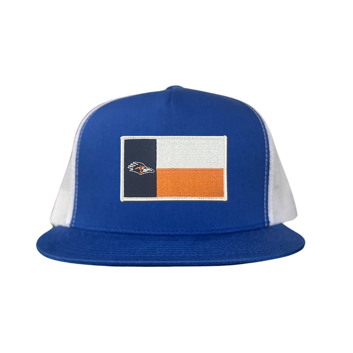 UTSA / Roadrunner State Flag / Curved Bill Mesh Snapback / 154 / UTSA002 - Flatbill Royal / White Mesh Snapback - Club Rehab
