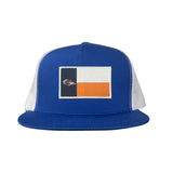 Flatbill Royal / White  Mesh Snapback