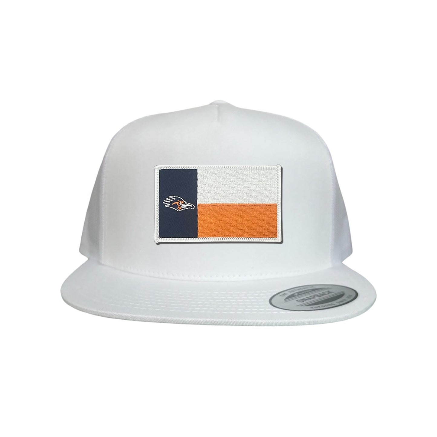 UTSA / Roadrunner State Flag / Curved Bill Mesh Snapback / 154 / UTSA002 - Flatbill White Mesh Snapback - Club Rehab