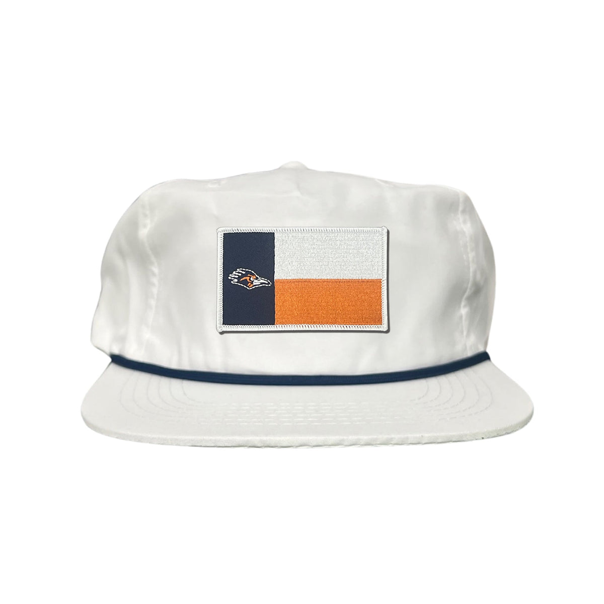 UTSA / Roadrunner State Flag / Curved Bill Mesh Snapback / 154 / UTSA002 - Flatbill White With Navy Rope Snapback - Club Rehab