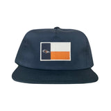 Flatbill Navy Canvas Snapback