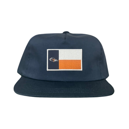 UTSA / Roadrunner State Flag / Curved Bill Mesh Snapback / 154 / UTSA002 - Flatbill Navy Canvas Snapback - Club Rehab